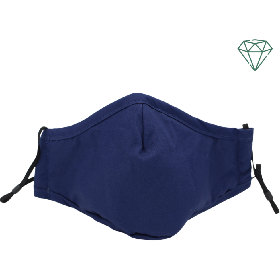 Seal (Navy Blue) - Reusable Washable Face Mask 95% Filtration | Emerald UK | N95 FFP2 KN95