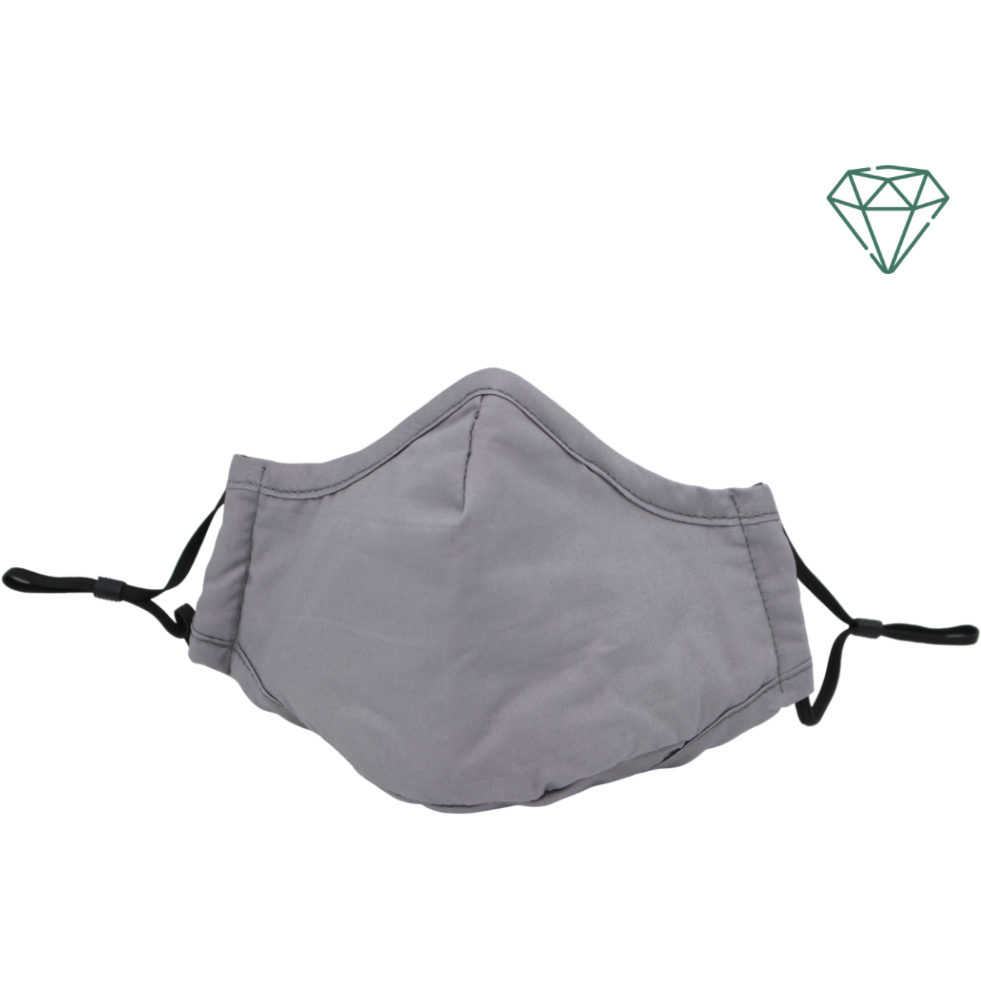 Eagle (Grey) - Reusable Washable Face Mask 95% Filtration | Emerald UK | N95 FFP2 KN95