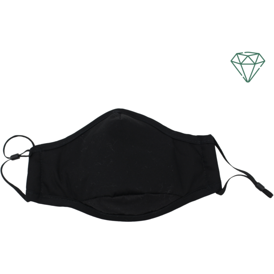 Panther (Black) - Reusable Washable Face Mask 95% Filtration | Emerald UK | N95 FFP2 KN95